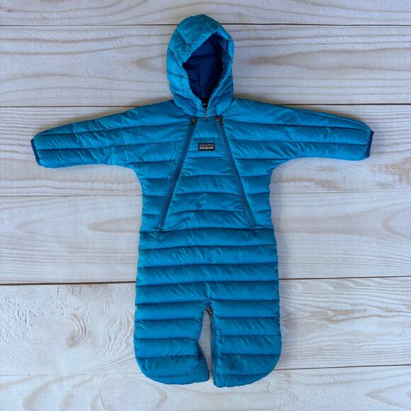 Patagonia Baby Size 3M High Loft Goose Down Bunting 600 Fill Power Snowsuit EUC - Picture 1 of 6